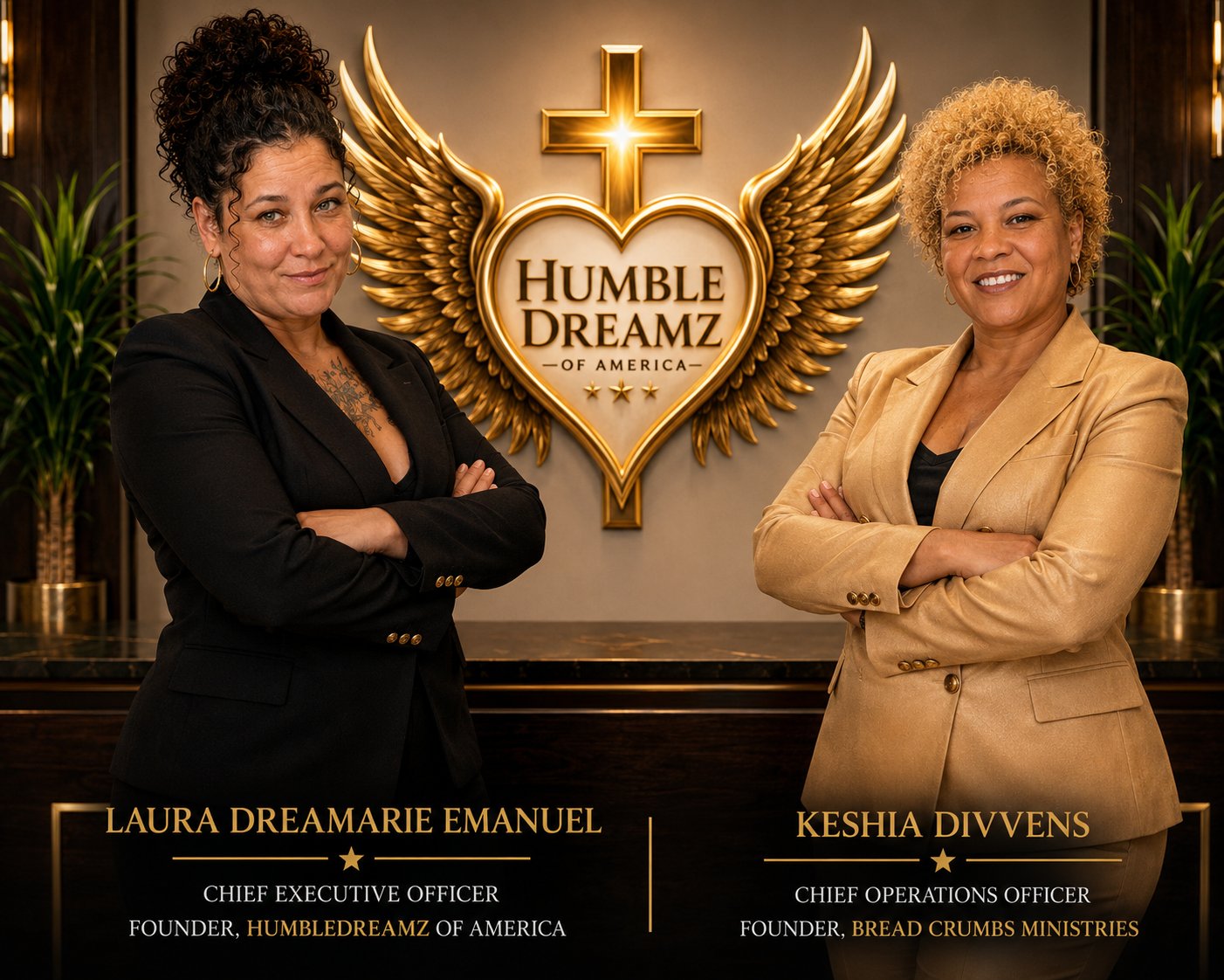 Laura Dreamarie Emanuel and Keisha Divins, Humbledreamz of America and Bread Crumbs Ministries